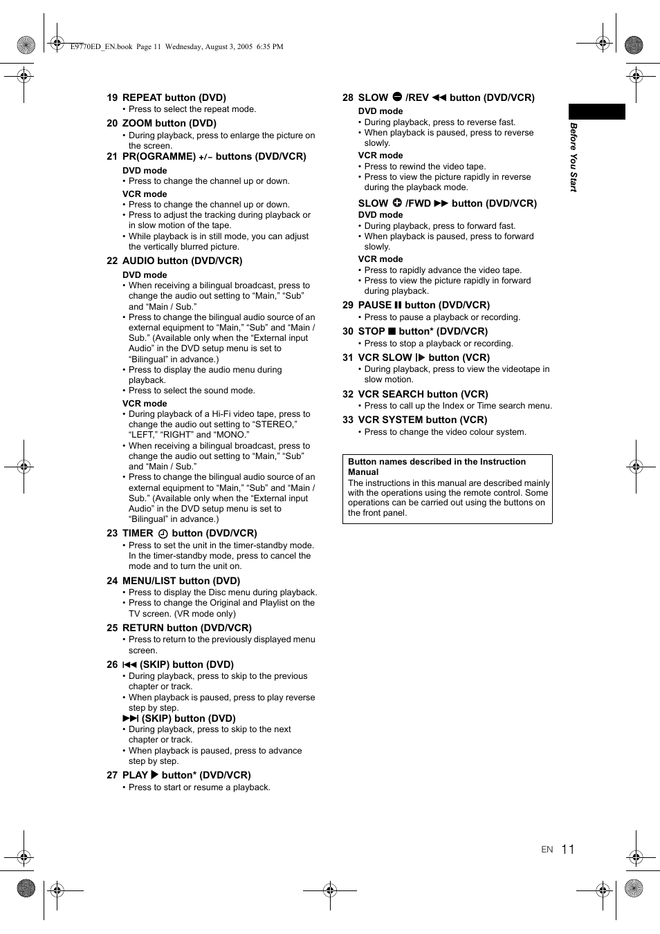 JVC DR-MV2SEU User Manual | Page 11 / 76