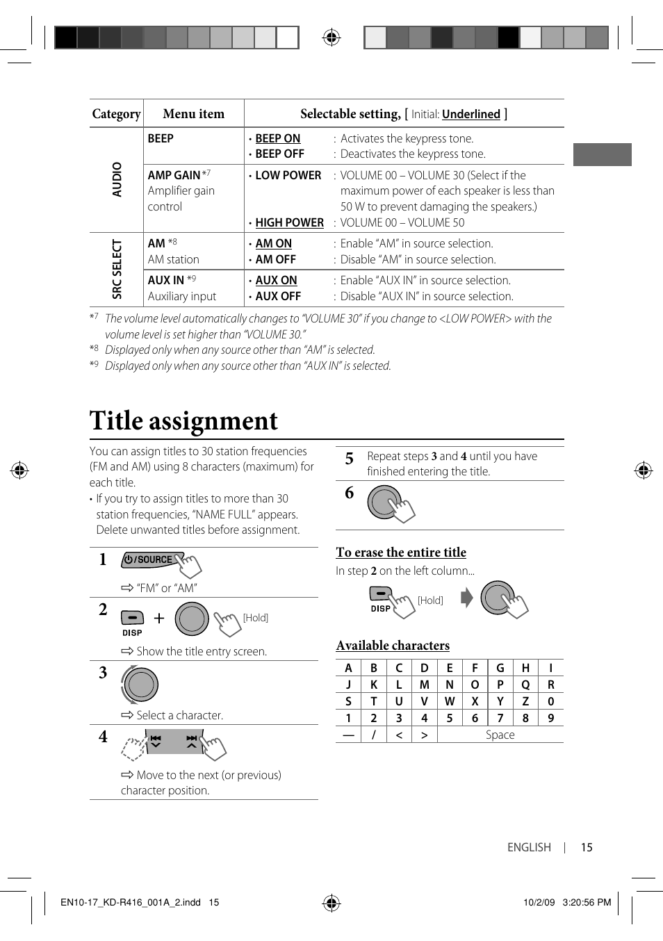 Title assignment | JVC KD-R316 User Manual | Page 51 / 62