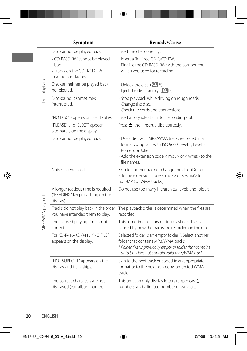 JVC KD-R316 User Manual | Page 56 / 62
