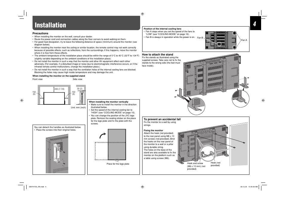 Installation | JVC LCT2505-001A-H User Manual | Page 4 / 32