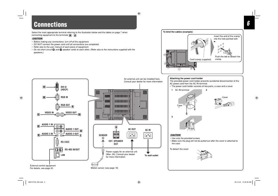 Connections | JVC LCT2505-001A-H User Manual | Page 6 / 32