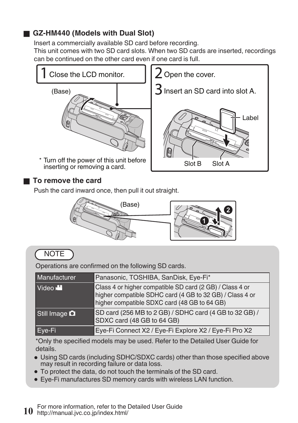 Unit, refer to p. 10 | JVC EVERIO GZ-HM670U User Manual | Page 10 / 64