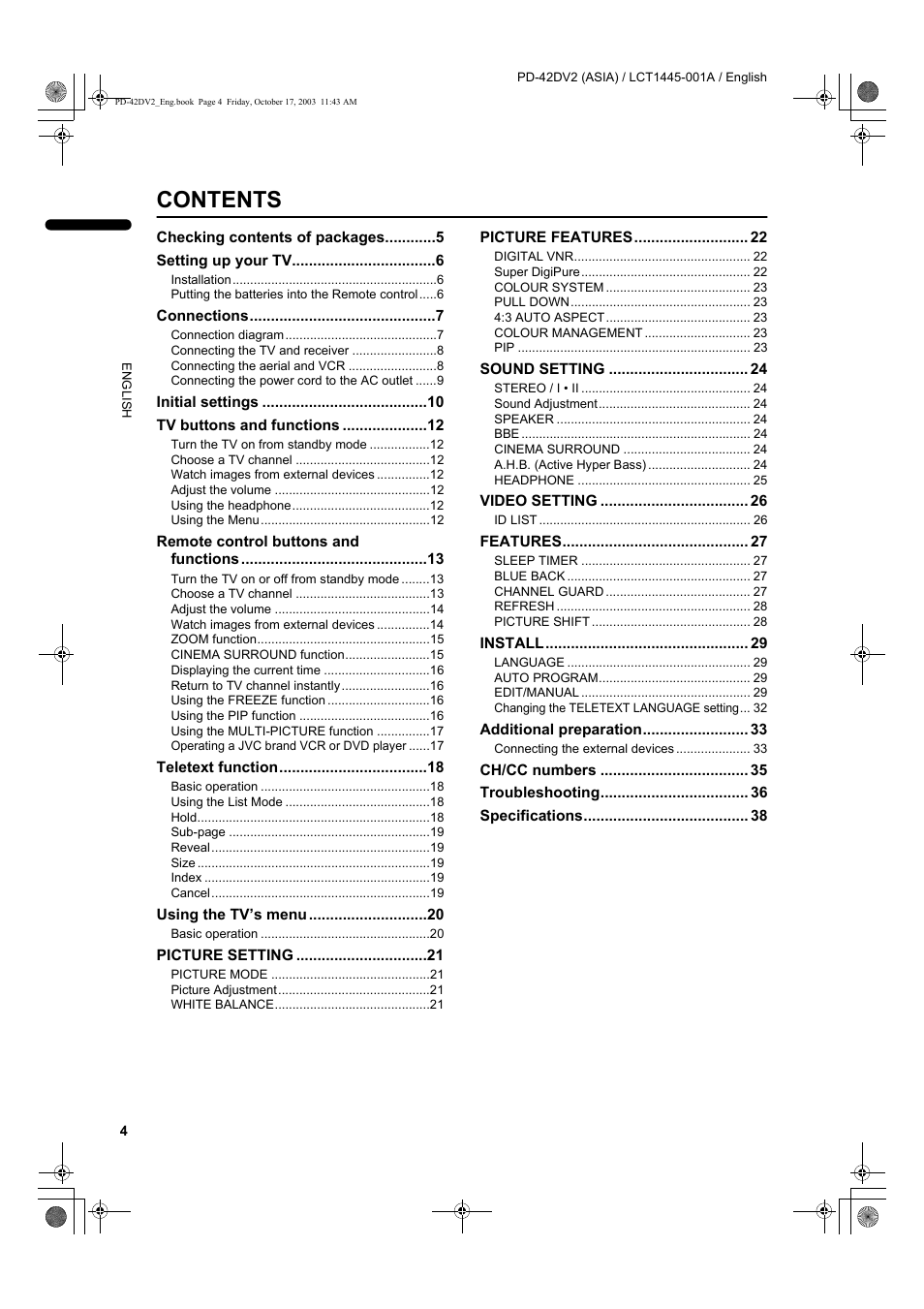 JVC LCT1445-001A User Manual | Page 6 / 44
