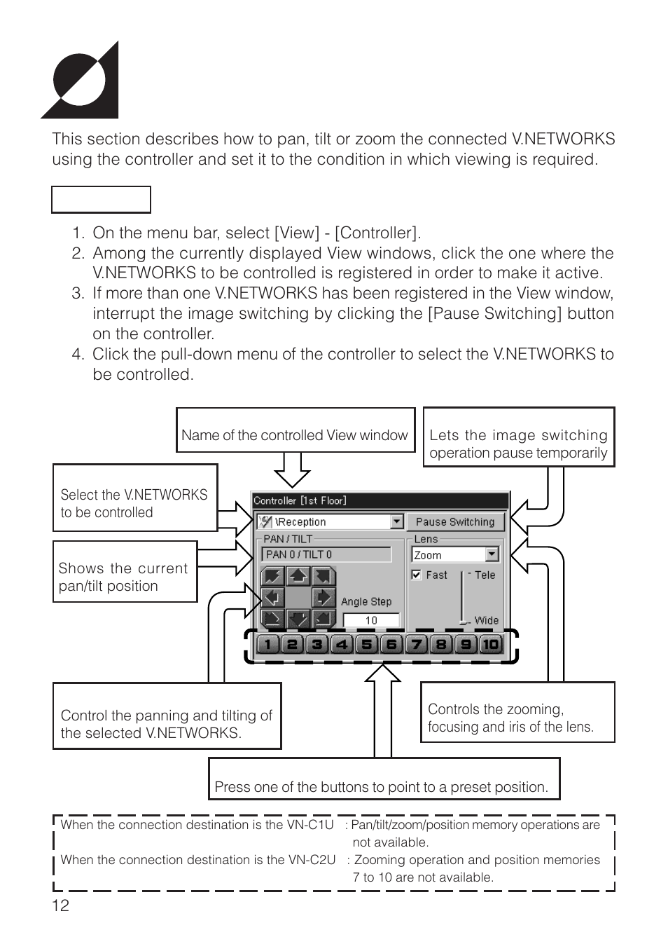 JVC VN-S200U/S100U User Manual | Page 12 / 44