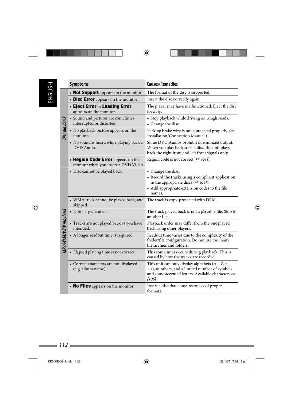 English 112 | JVC KD-NX5000- User Manual | Page 112 / 357