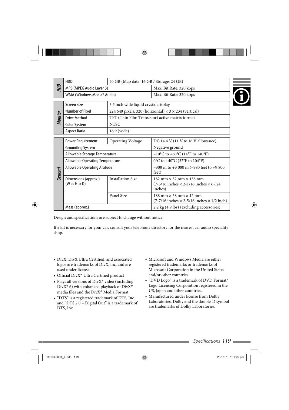 JVC KD-NX5000- User Manual | Page 119 / 357