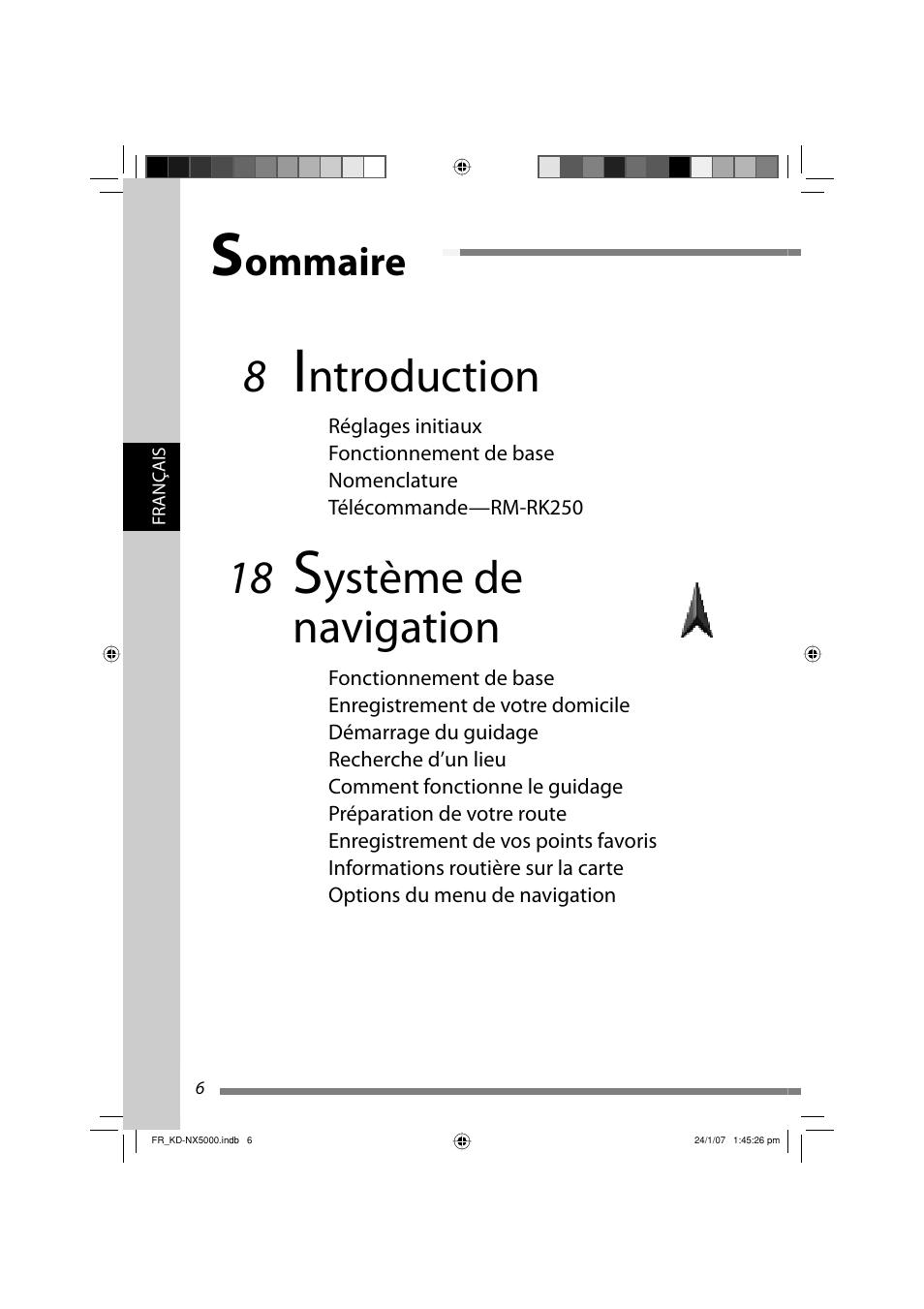 Ntroduction, Ystème de navigation, Ommaire | JVC KD-NX5000- User Manual | Page 242 / 357