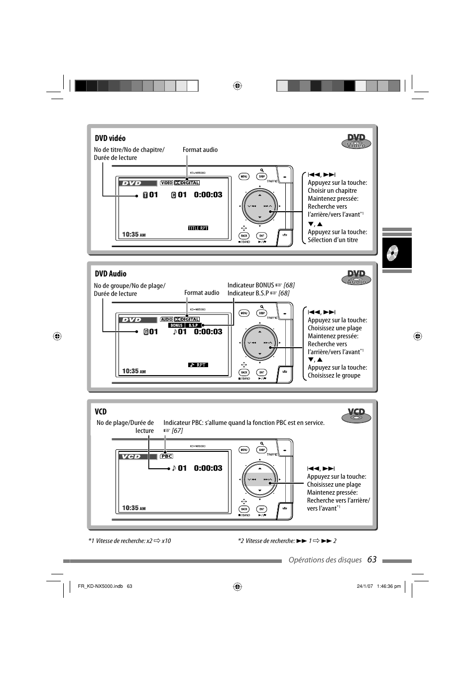 Dvd audio vcd dvd vidéo | JVC KD-NX5000- User Manual | Page 299 / 357