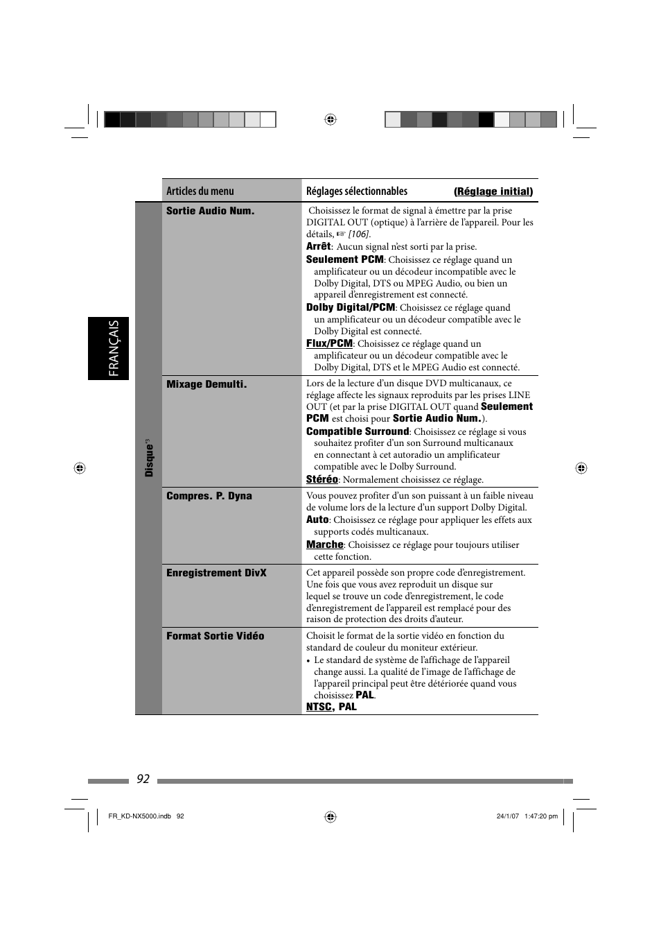 Français 92 | JVC KD-NX5000- User Manual | Page 328 / 357