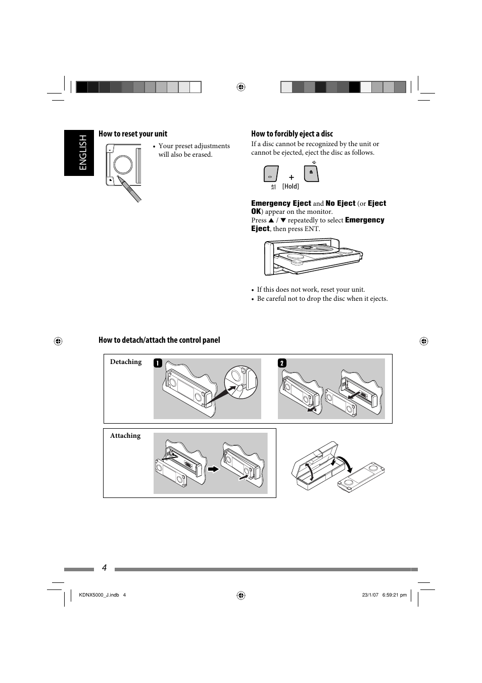 4english | JVC KD-NX5000- User Manual | Page 4 / 357