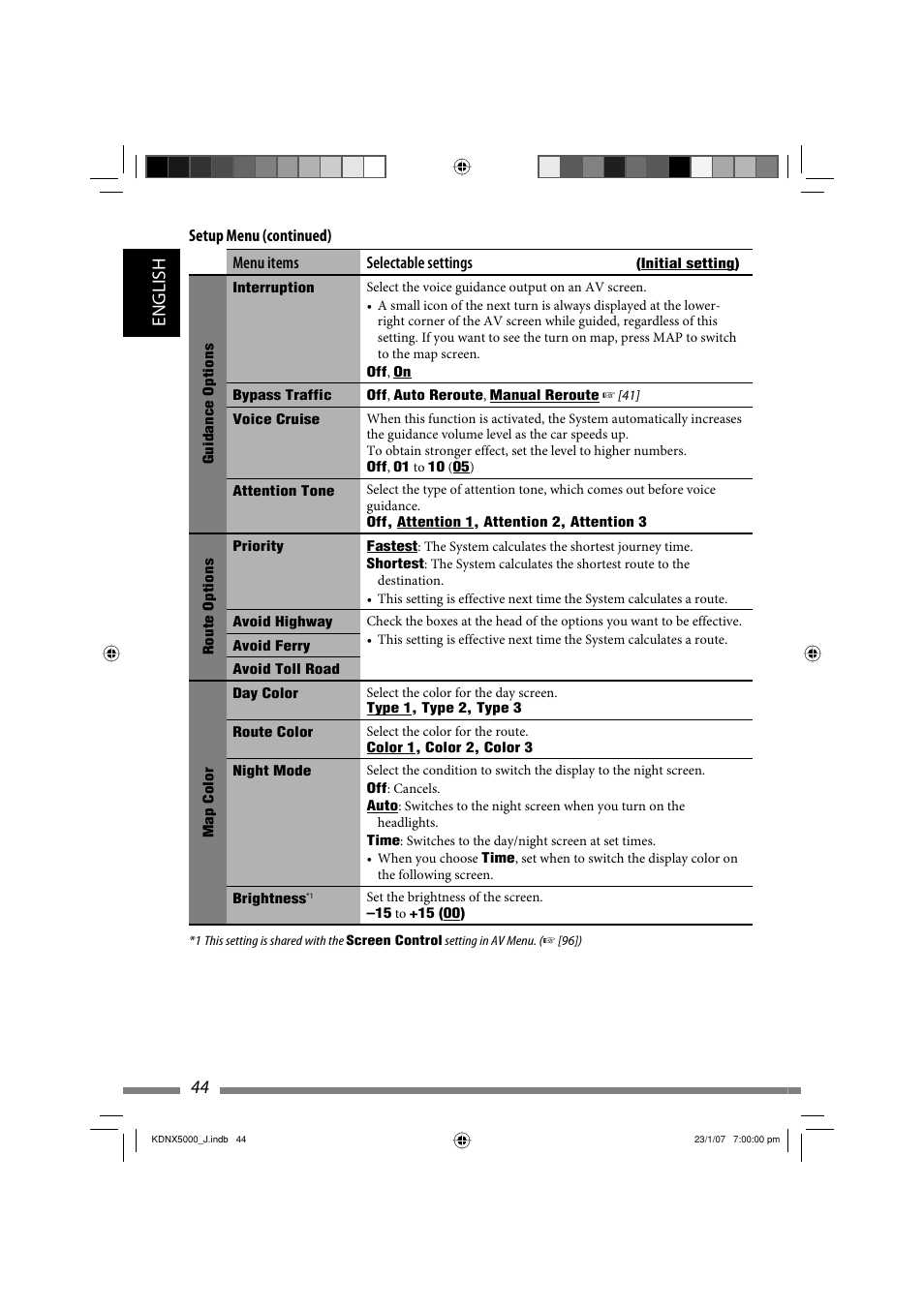 44 english | JVC KD-NX5000- User Manual | Page 44 / 357