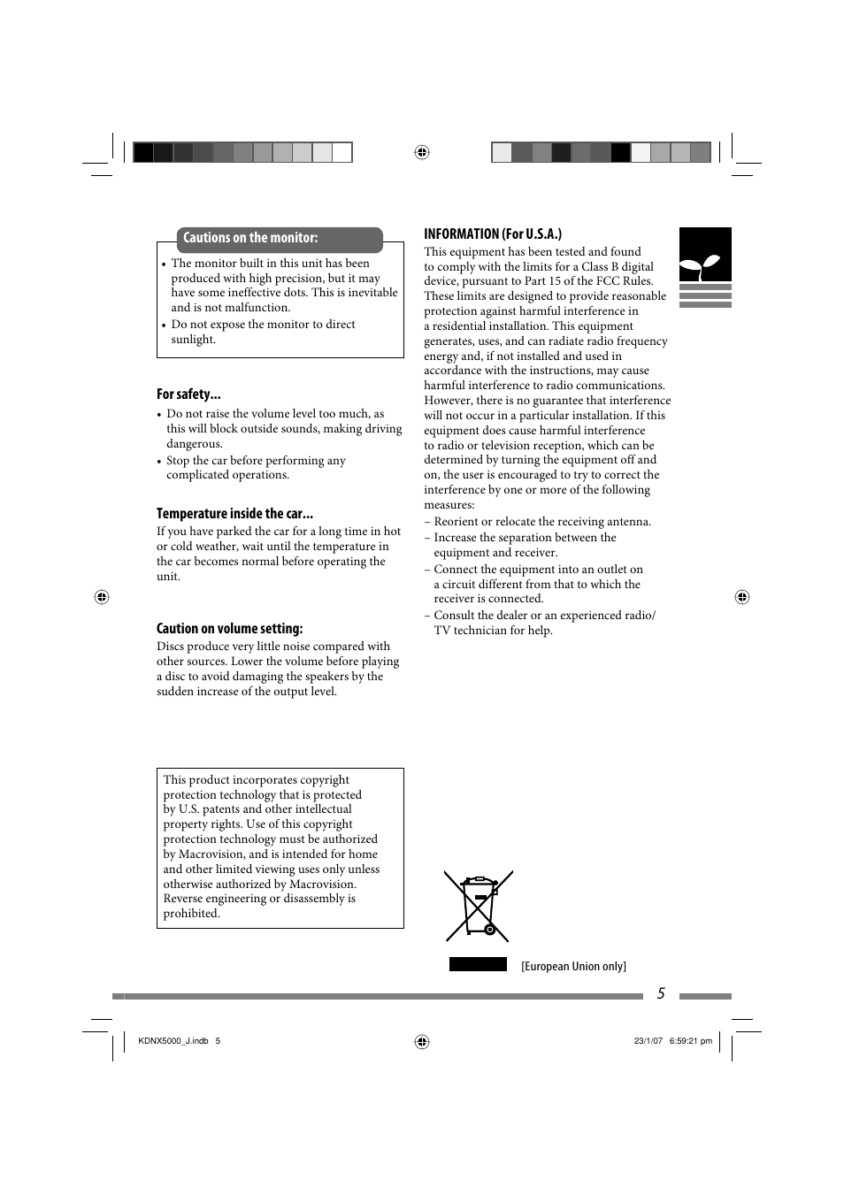 JVC KD-NX5000- User Manual | Page 5 / 357