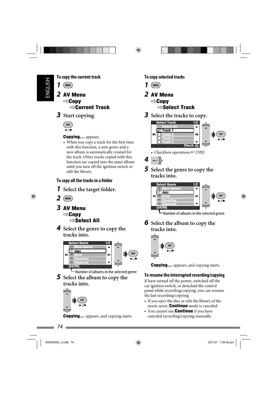 JVC KD-NX5000- User Manual | Page 74 / 357