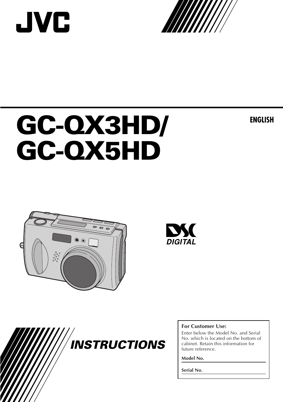 JVC GC-QX3HD User Manual | 104 pages