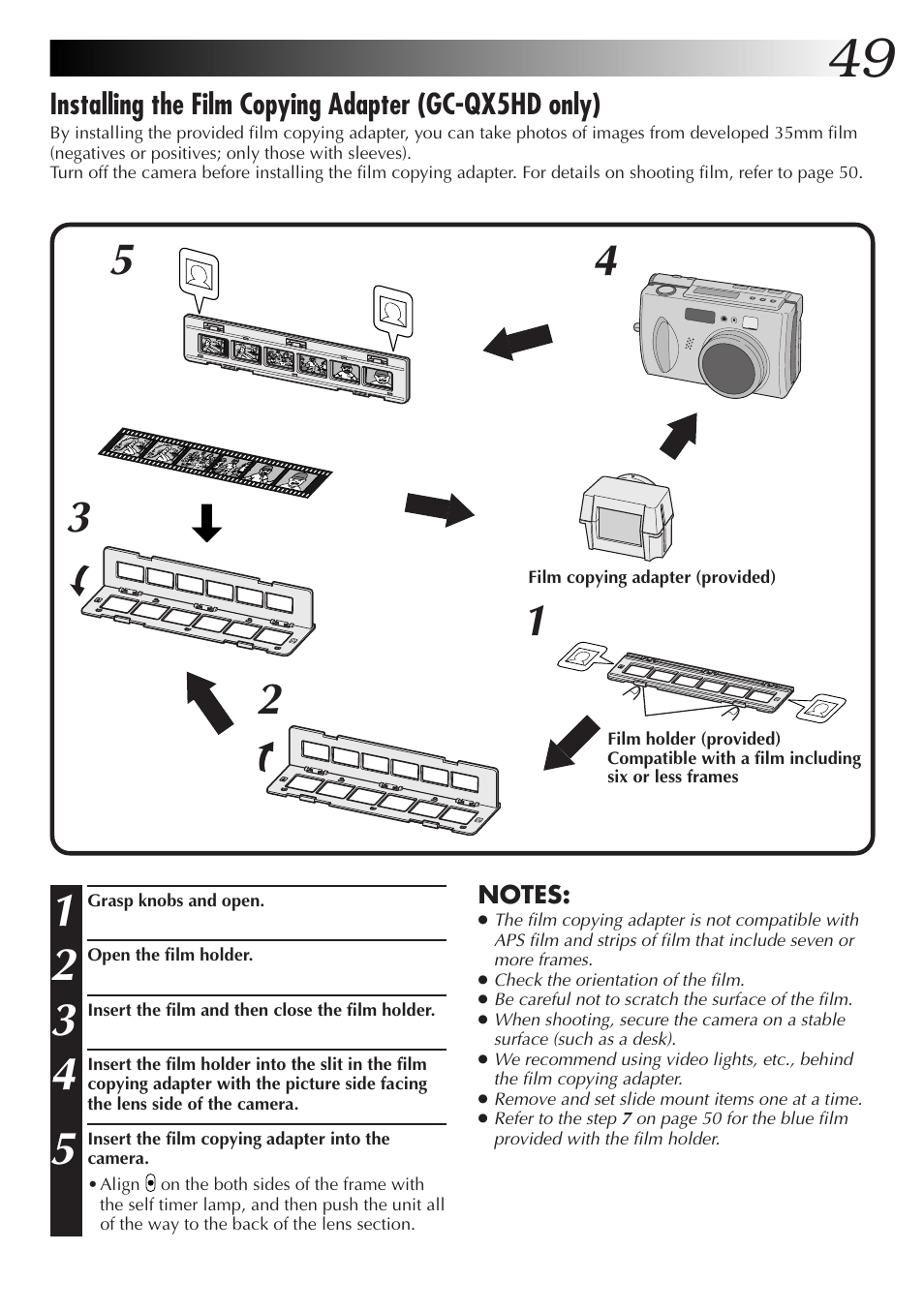 JVC GC-QX3HD User Manual | Page 49 / 104