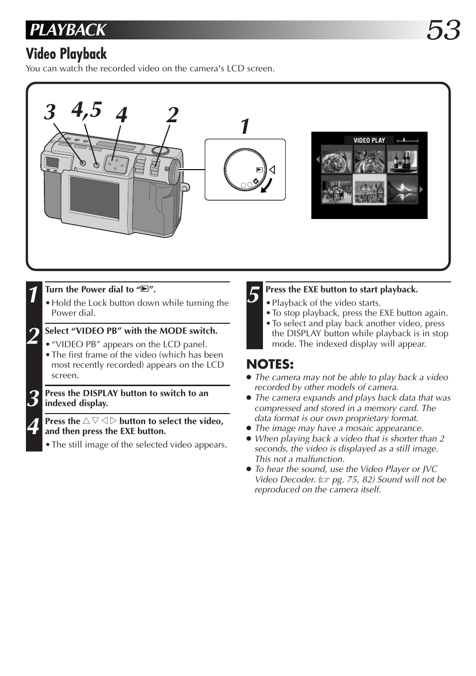 Playback | JVC GC-QX3HD User Manual | Page 53 / 104