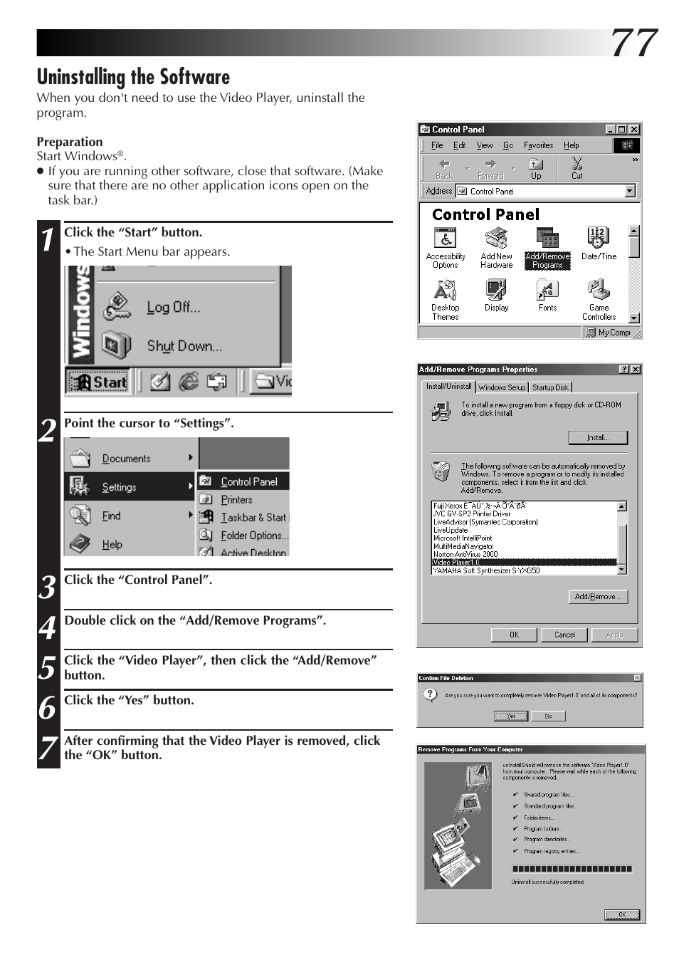 JVC GC-QX3HD User Manual | Page 77 / 104