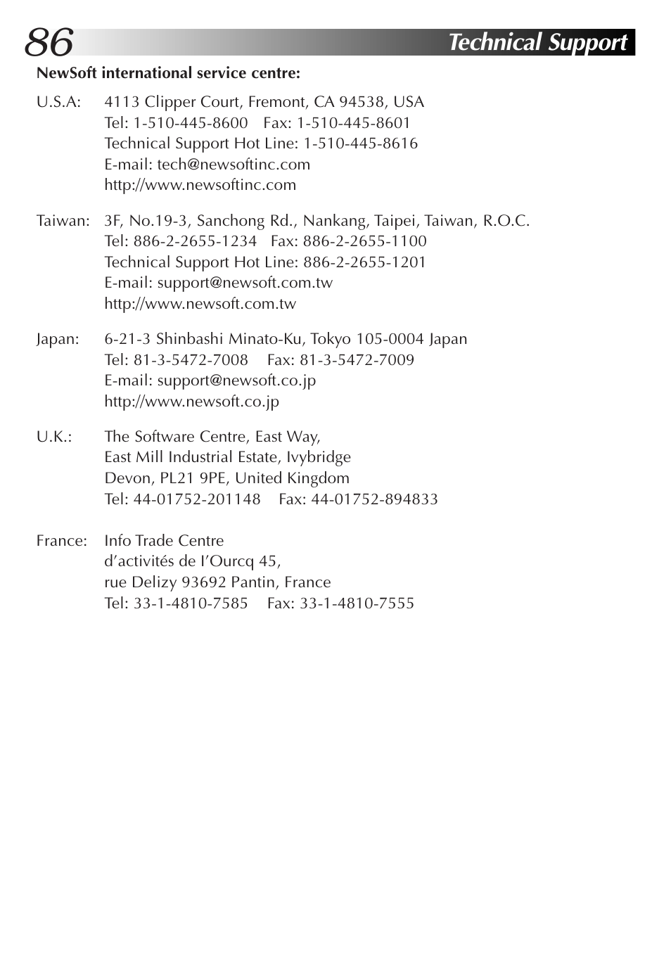 Technical support | JVC GC-QX3HD User Manual | Page 86 / 104