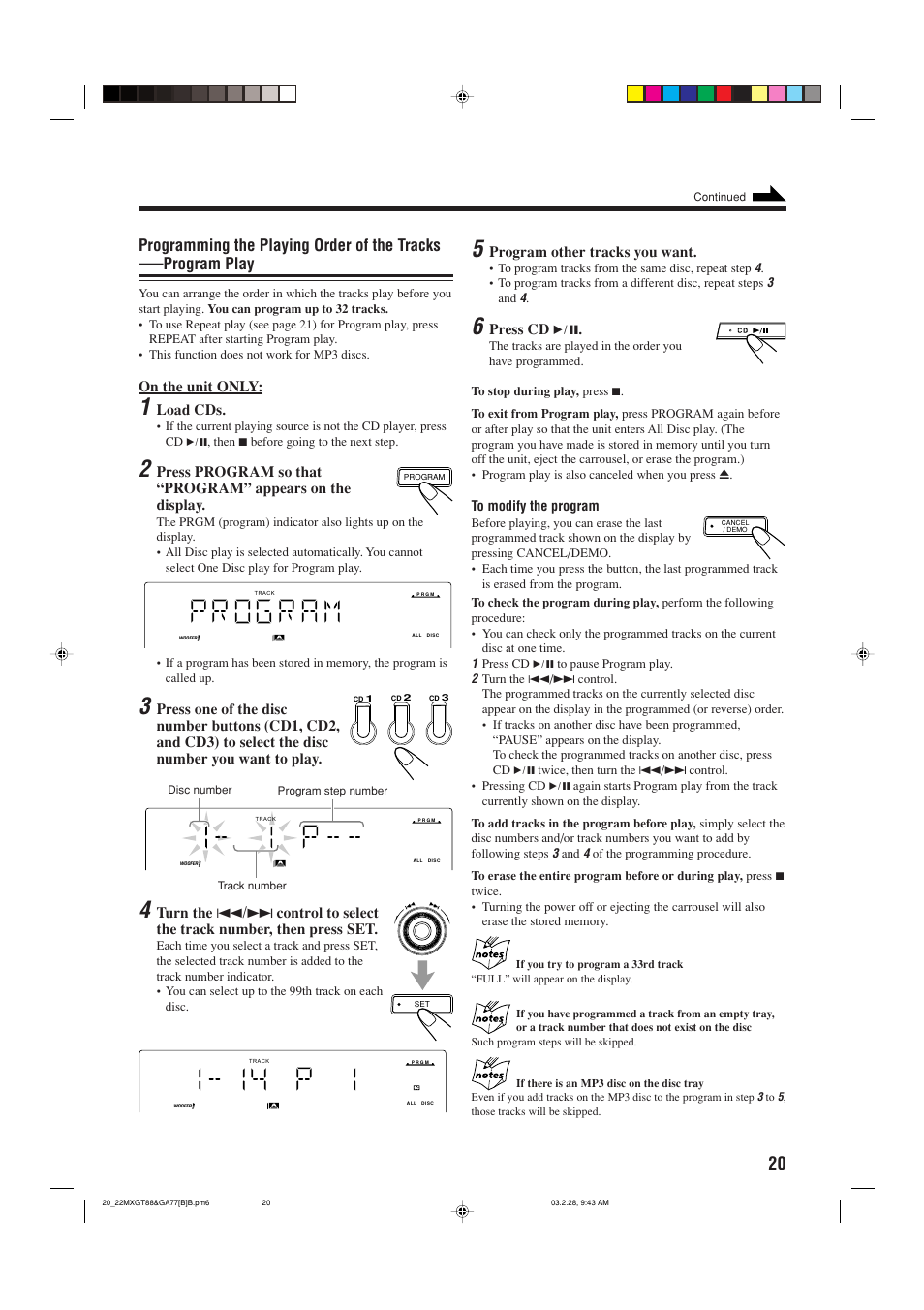 JVC CA-MXGA77 User Manual | Page 23 / 42