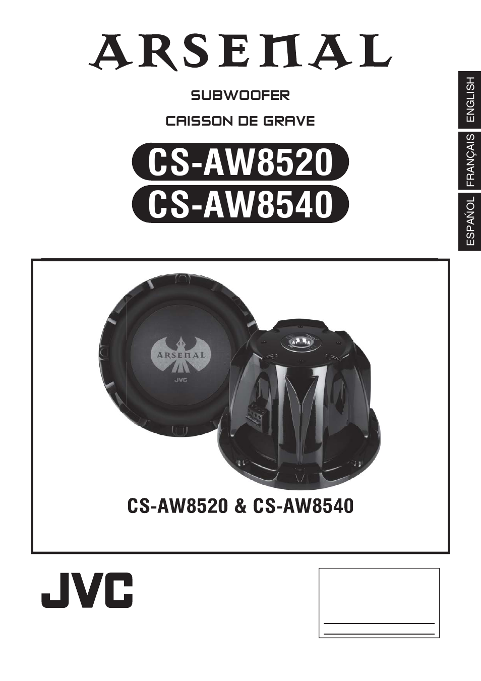 JVC CS-AW8540 User Manual | 19 pages