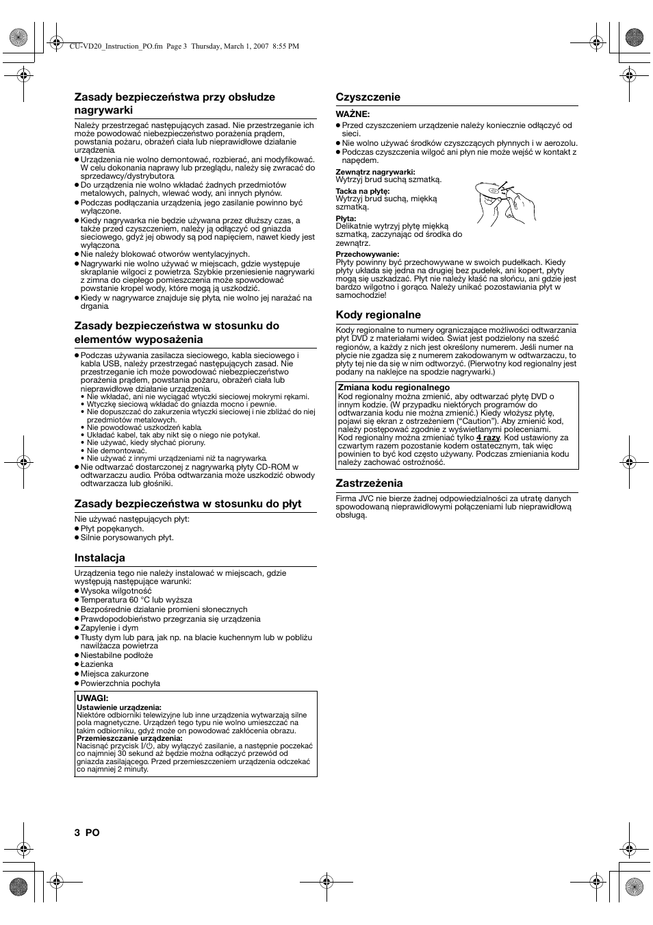JVC CU-VD20EK User Manual | Page 94 / 136