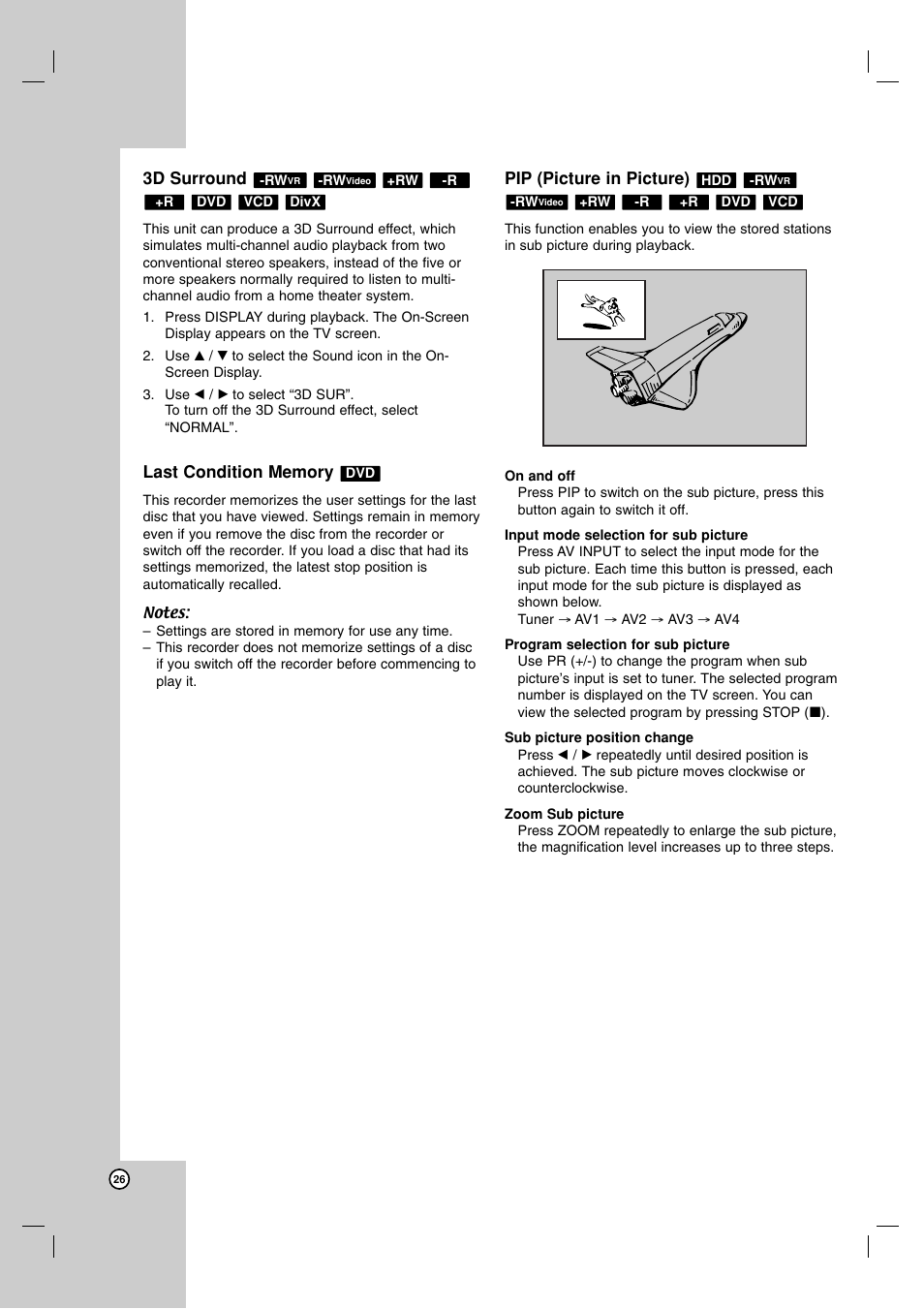 JVC DR-MH220SE User Manual | Page 26 / 58