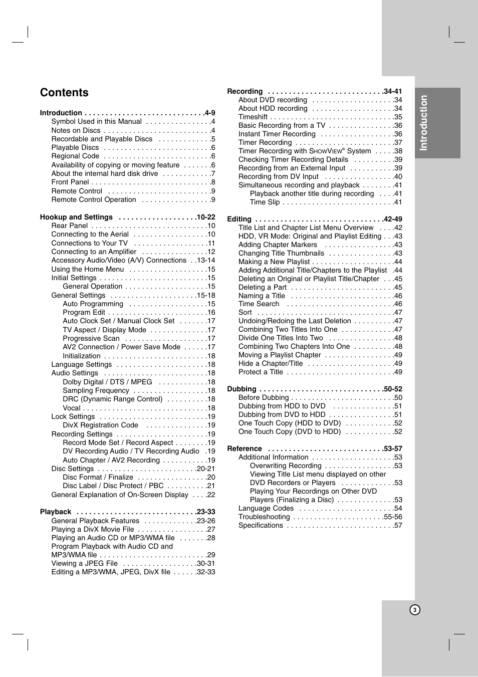 JVC DR-MH220SE User Manual | Page 3 / 58