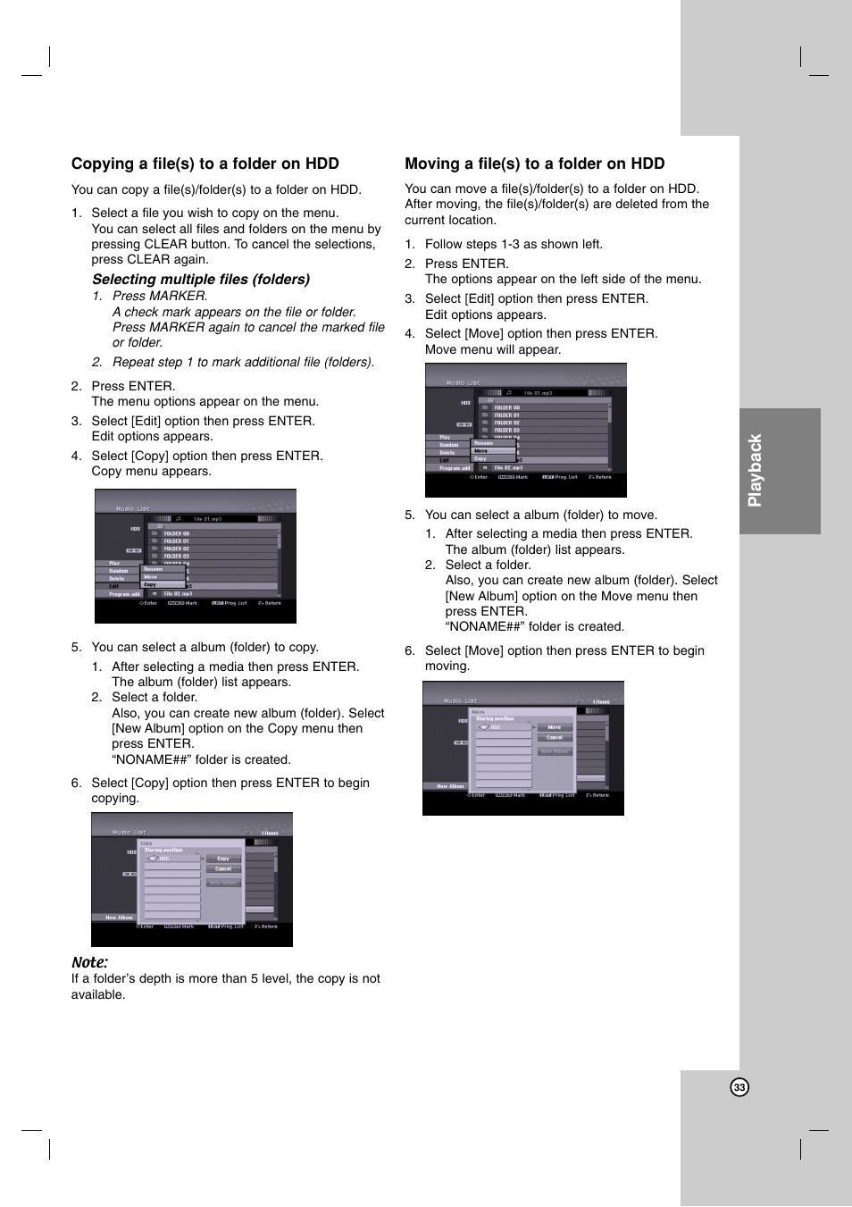 Playback | JVC DR-MH220SE User Manual | Page 33 / 58