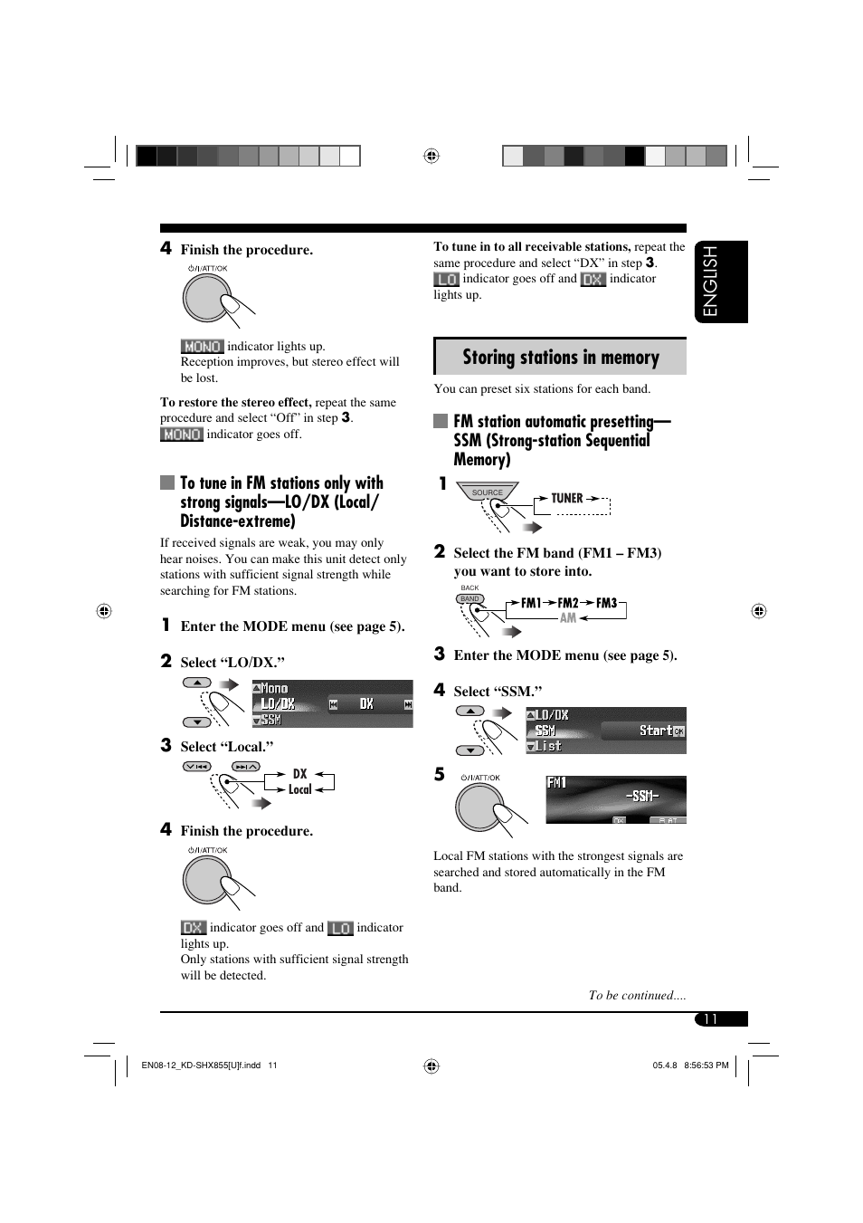 English 4 | JVC EXAD LVT1373-001A User Manual | Page 11 / 58