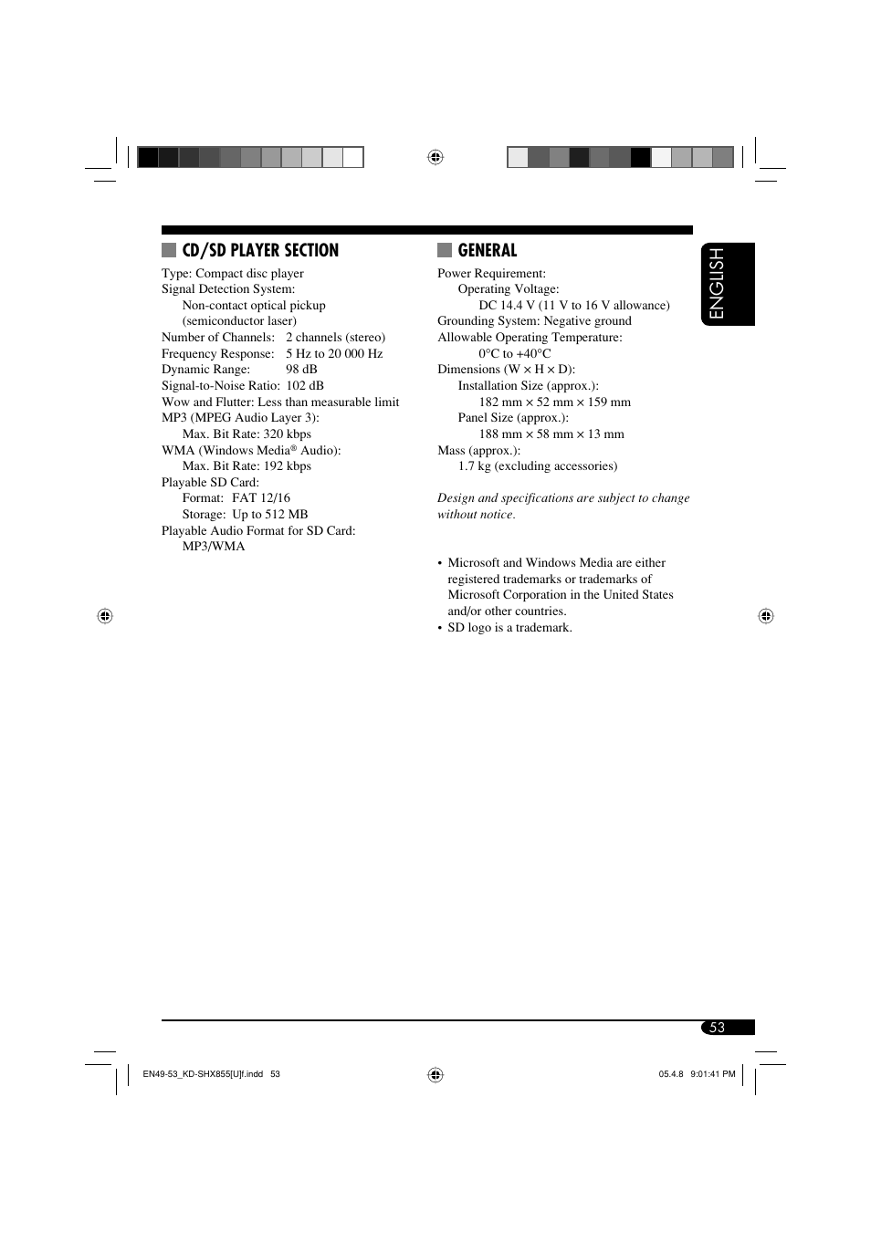 General | JVC EXAD LVT1373-001A User Manual | Page 53 / 58