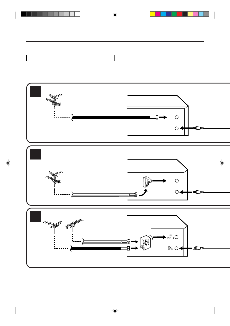 Basic connections, Antenna to dvd/vcr connection | JVC LPT0719-001A User Manual | Page 12 / 60