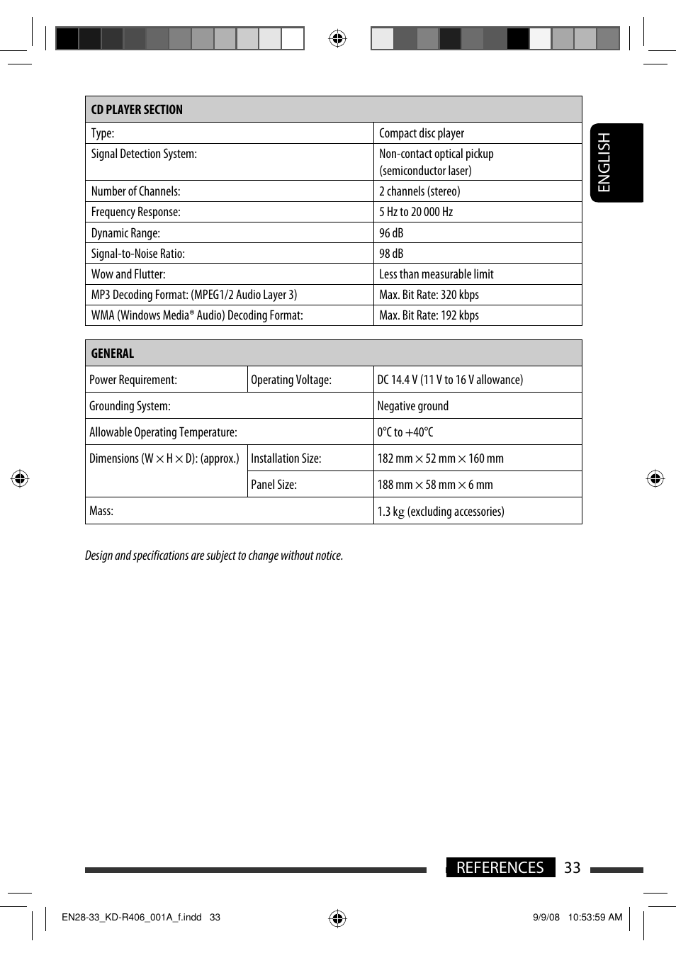 English 33 references | JVC GET0570-001A User Manual | Page 111 / 198