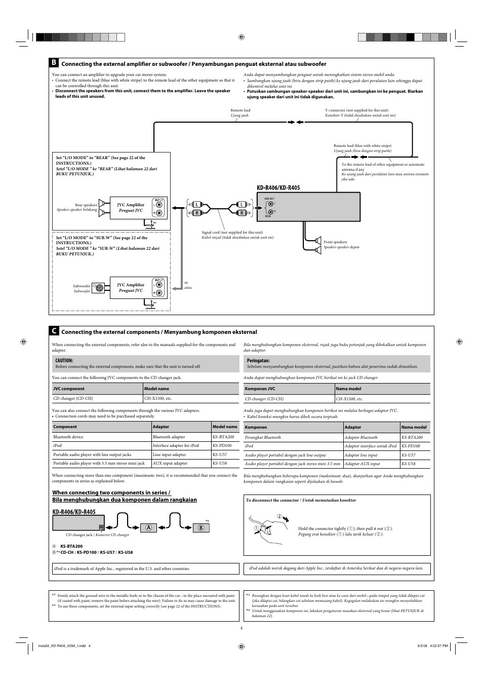 Peringatan, Caution | JVC GET0570-001A User Manual | Page 120 / 198