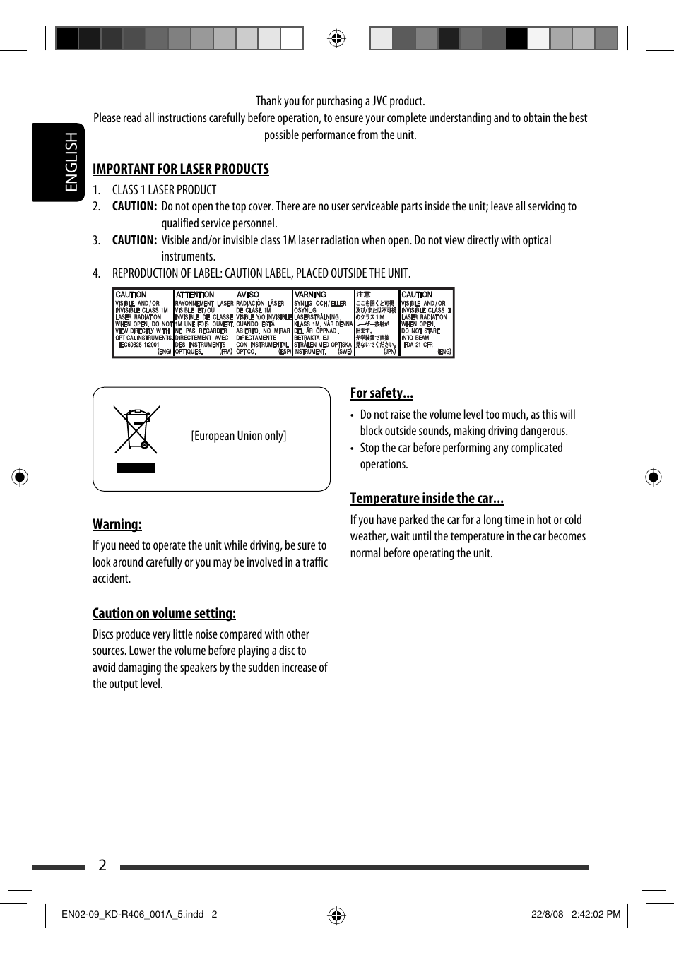 English 2 | JVC GET0570-001A User Manual | Page 80 / 198