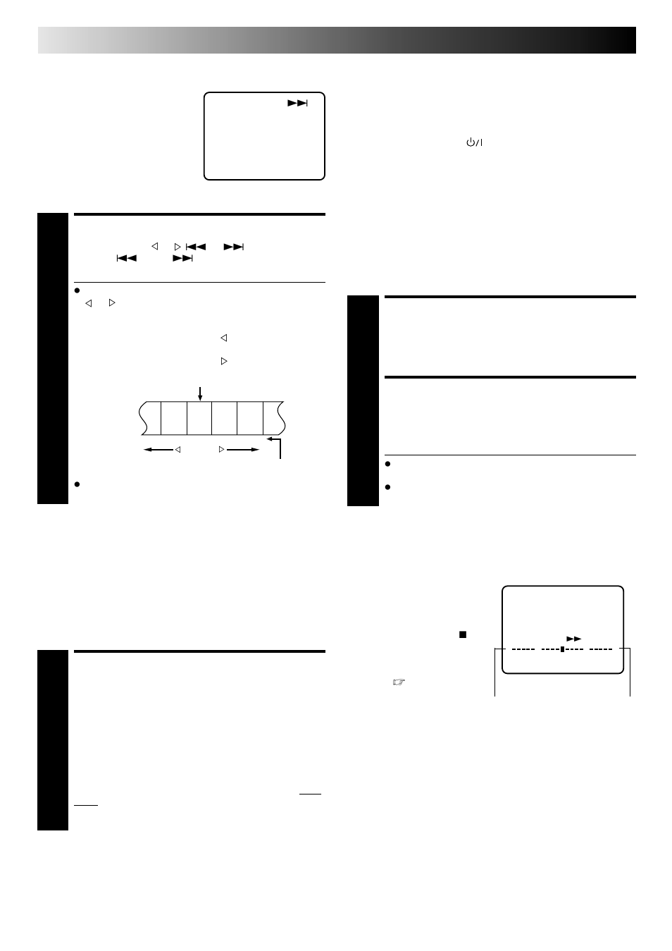 Activate index search, Activate instant review, Playback (cont.) | Index search, Instant review, Tape position indicator | JVC FST-GTK2I HR-J240E User Manual | Page 10 / 32