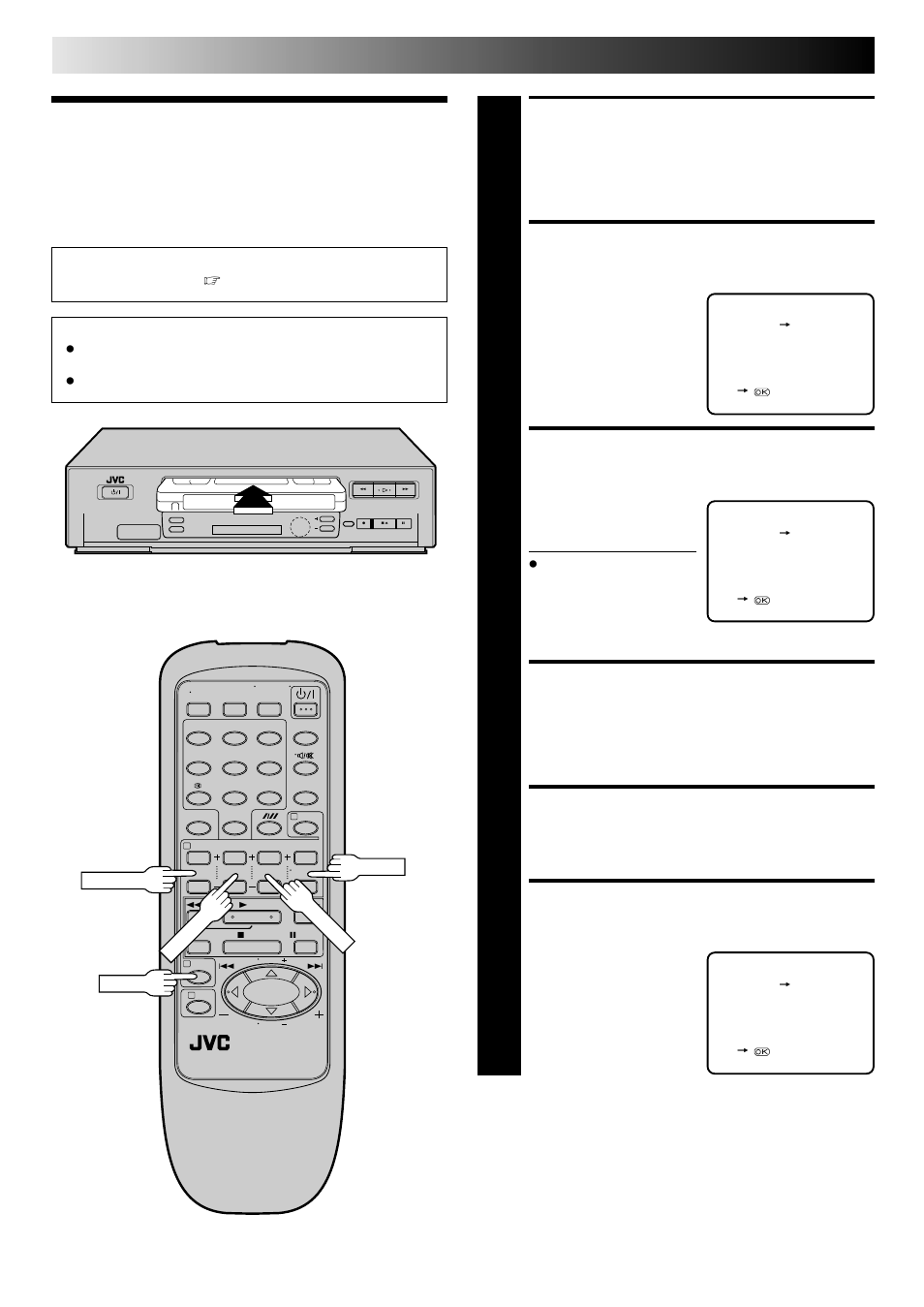 Timer programming, Access timer programming screen, Access programme screen | Enter programme start time, Enter programme stop time, Enter programme date, Enter channel position, Timer recording | JVC FST-GTK2I HR-J240E User Manual | Page 16 / 32