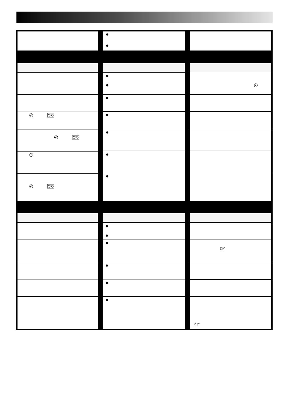 Other problems timer recording, Corrective action, Symptom | Possible cause | JVC FST-GTK2I HR-J240E User Manual | Page 27 / 32