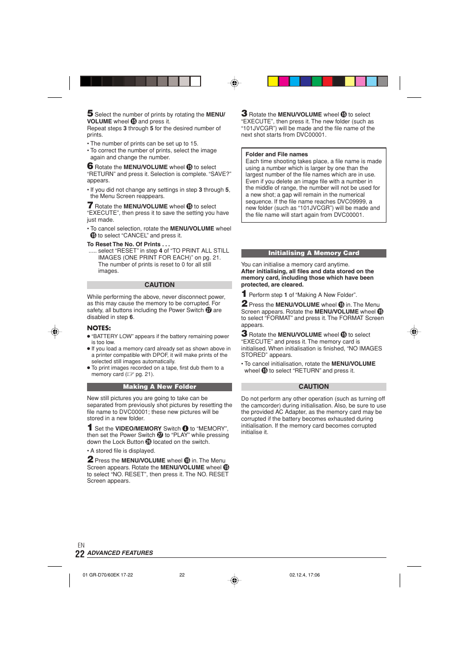 JVC GR-D70  EN User Manual | Page 22 / 56