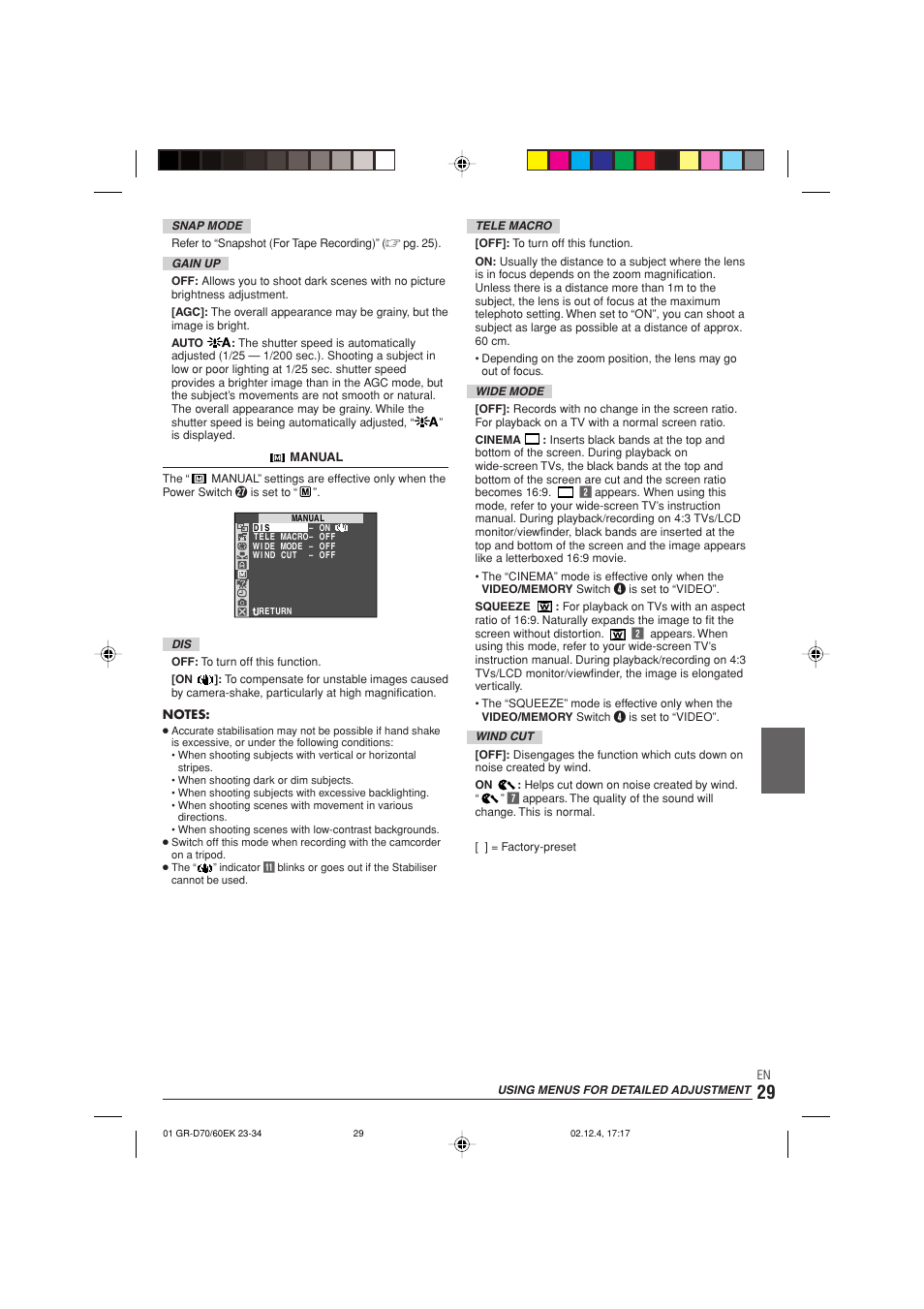 JVC GR-D70  EN User Manual | Page 29 / 56