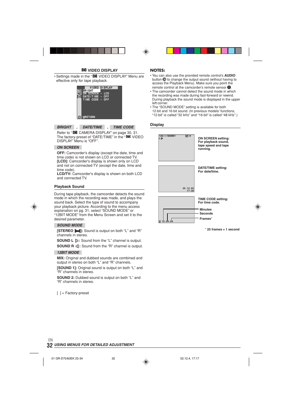 JVC GR-D70  EN User Manual | Page 32 / 56