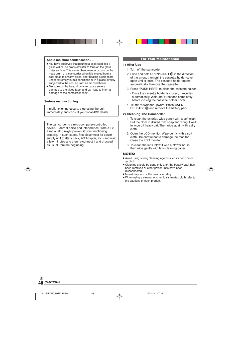 JVC GR-D70  EN User Manual | Page 46 / 56