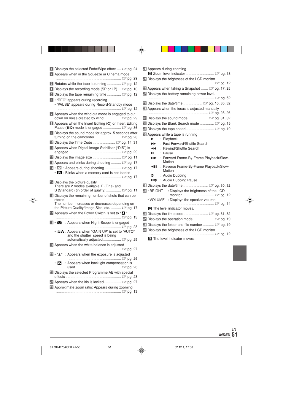 JVC GR-D70  EN User Manual | Page 51 / 56