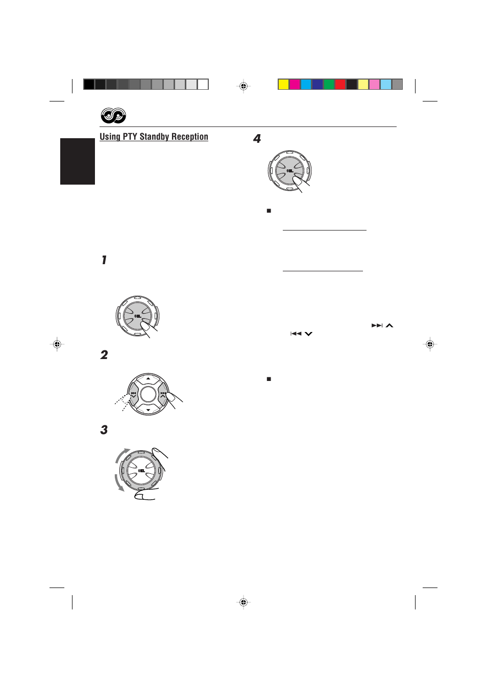 Using pty standby reception | JVC GET0075-001A User Manual | Page 14 / 54