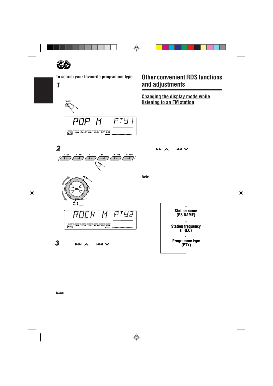 Other convenient rds functions and adjustments | JVC GET0075-001A User Manual | Page 16 / 54