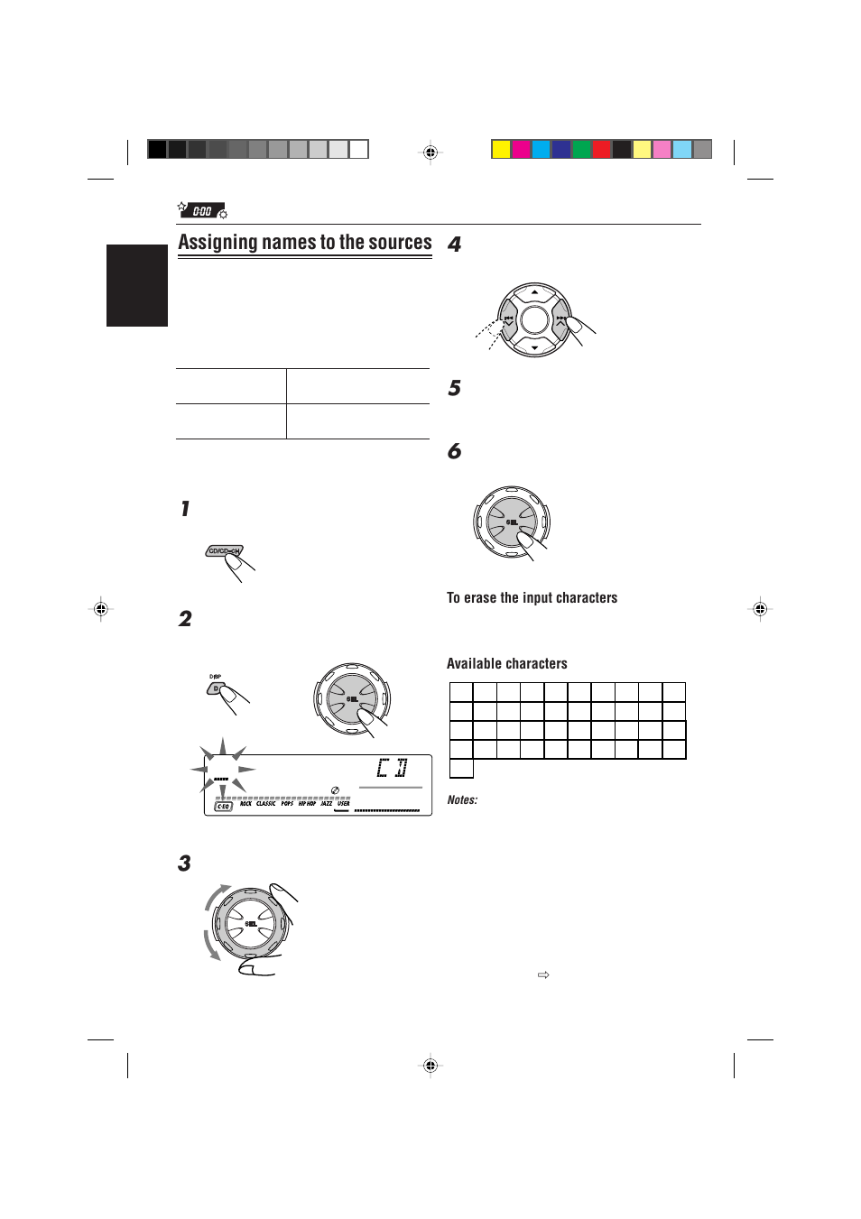 Assigning names to the sources | JVC GET0075-001A User Manual | Page 36 / 54