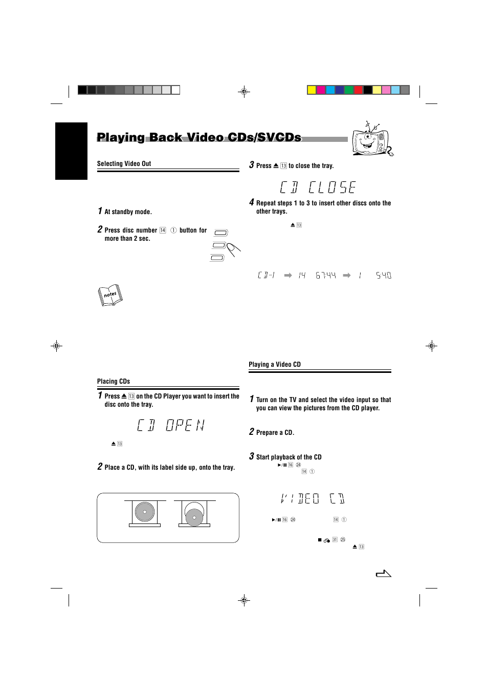 Playing back video cds/svcds | JVC CA-MXJ787V User Manual | Page 18 / 39