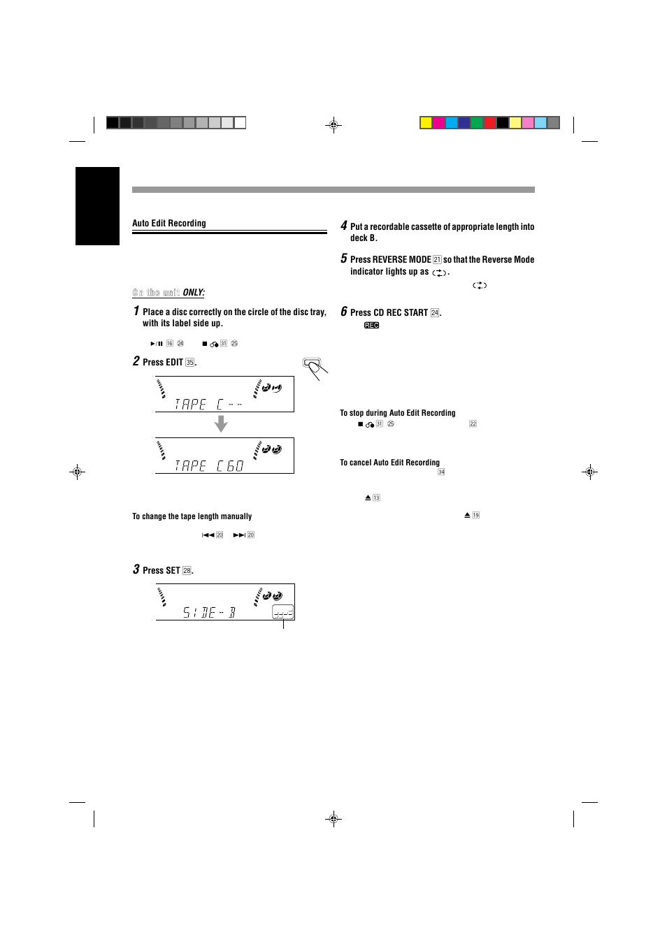 English | JVC CA-MXJ787V User Manual | Page 28 / 39