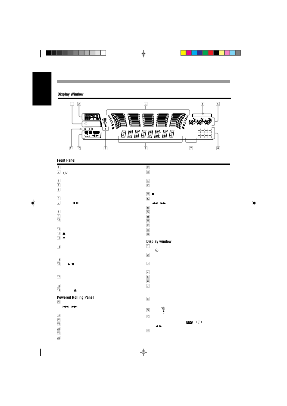 English | JVC CA-MXJ787V User Manual | Page 36 / 39