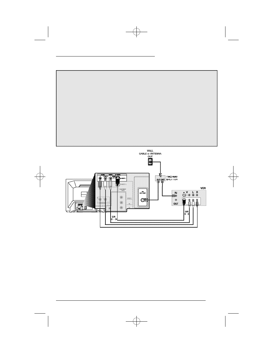 Connections, Cable and vcr connections | JVC AV 36D302 User Manual | Page 11 / 52