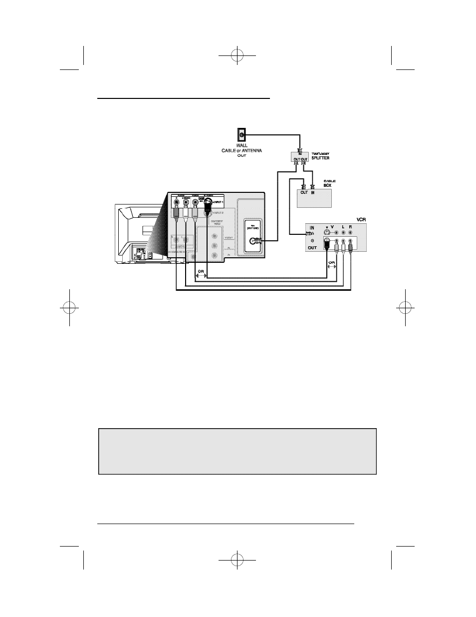 Connections, Cable and vcr connections - continued | JVC AV 36D302 User Manual | Page 13 / 52